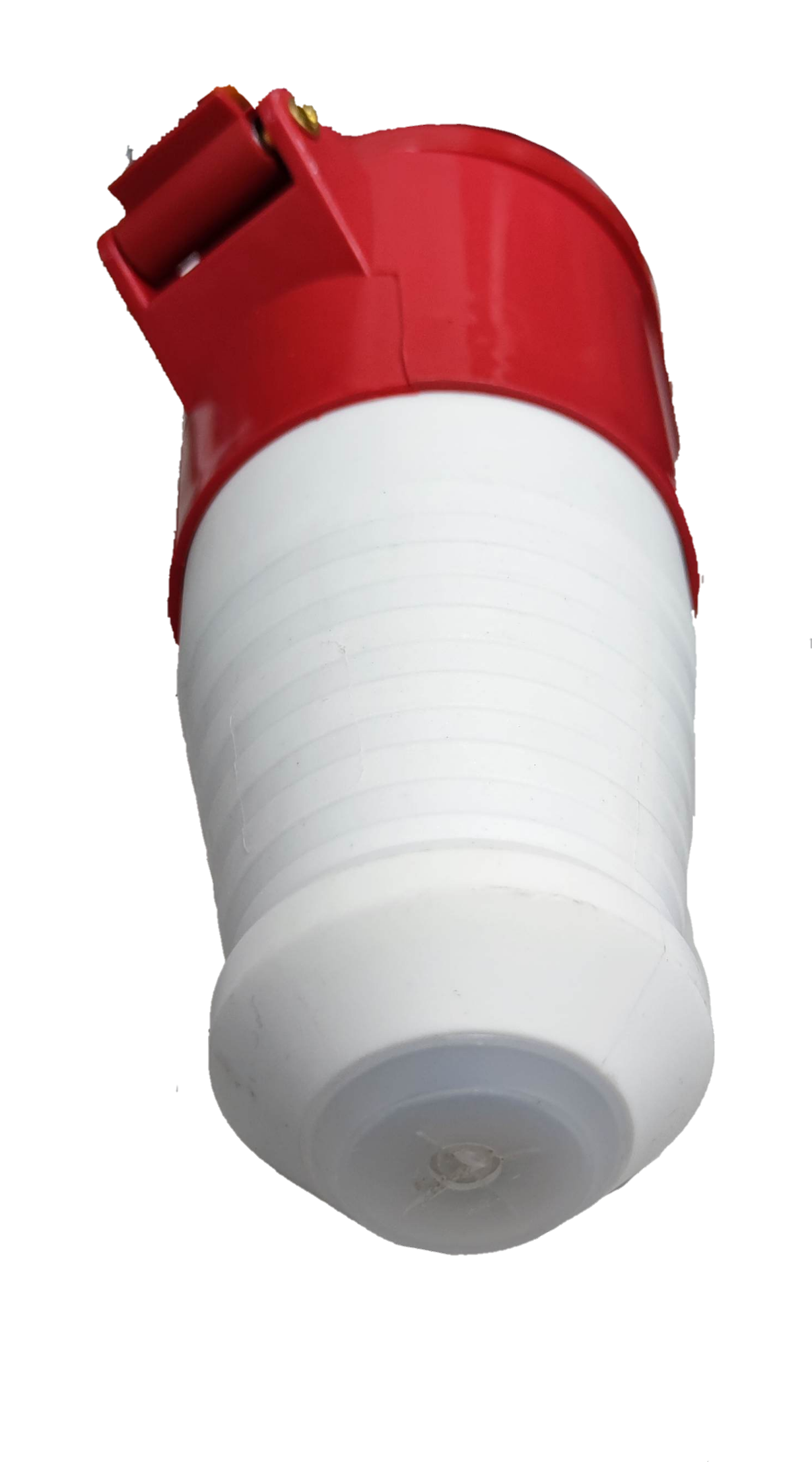 Grippes industrial 32 amp power socket with red and white durable plastic housing