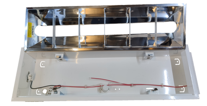 Tokina industrial aluminum reflector light with rectangular reflective panels and wiring for lighting installation