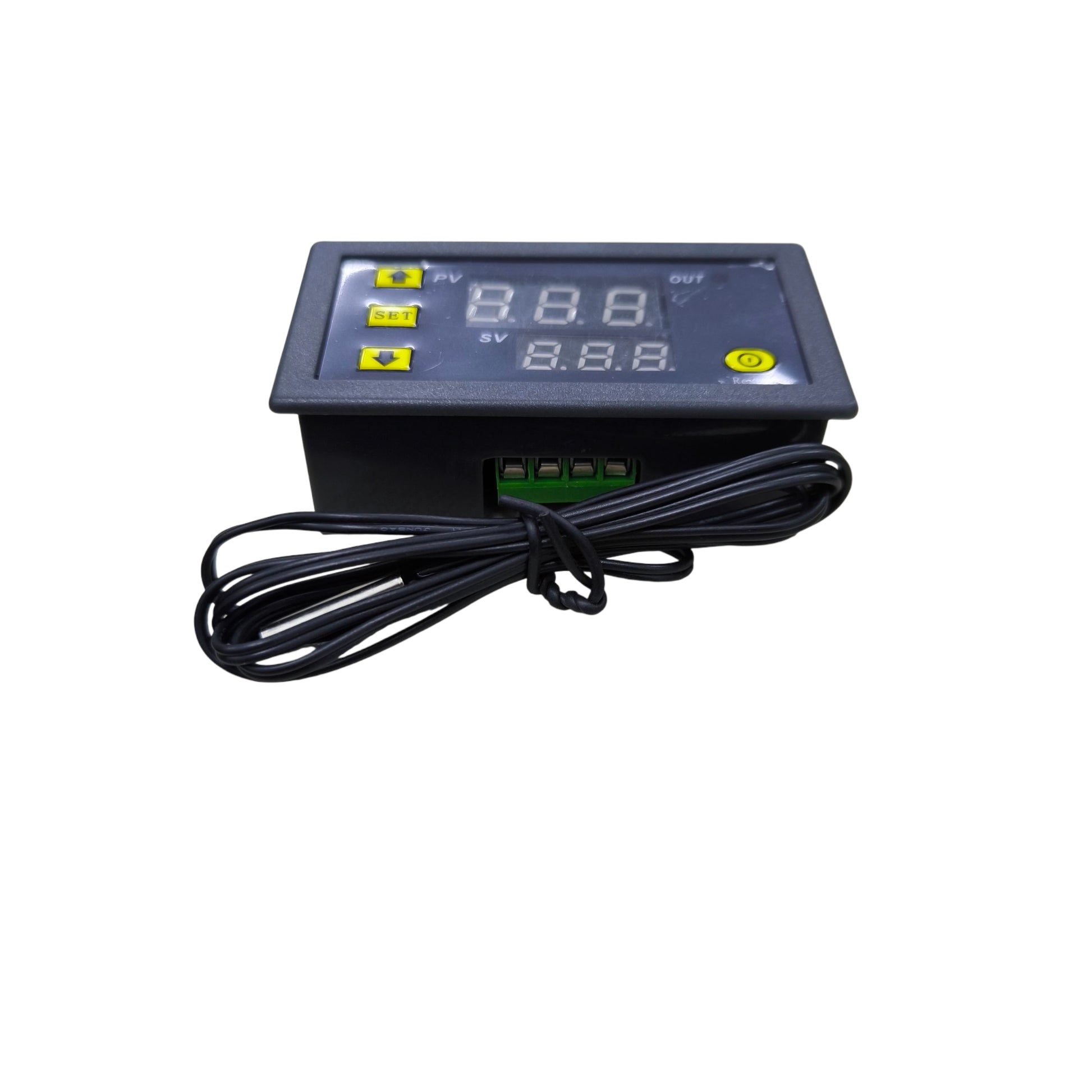 Grippes industrial digital thermostat switch with clear display and wiring for precise temperature control