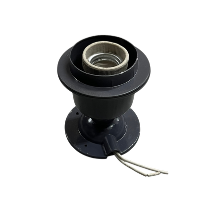 E27 Lamp Socket 5A 220V metal ceiling lamp holder with mounting base porcelain insert and wire leads