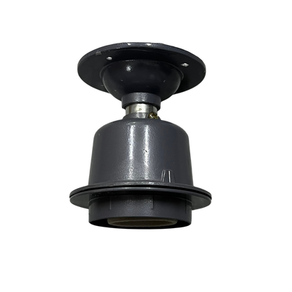 E27 Lamp Socket 5A 220V ceiling mount metal lamp holder gray for lighting installations from China