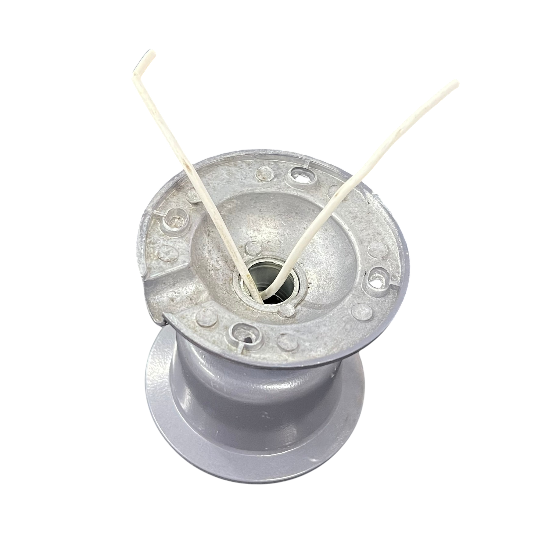 E27 Lamp Socket 5A 220V metal ceiling lamp holder mounting base with two white wires for lighting installation