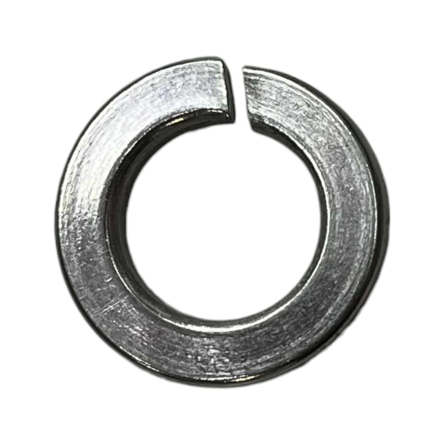 Close-up of an industrial electrical stainless washer featuring a circular design for secure fittings