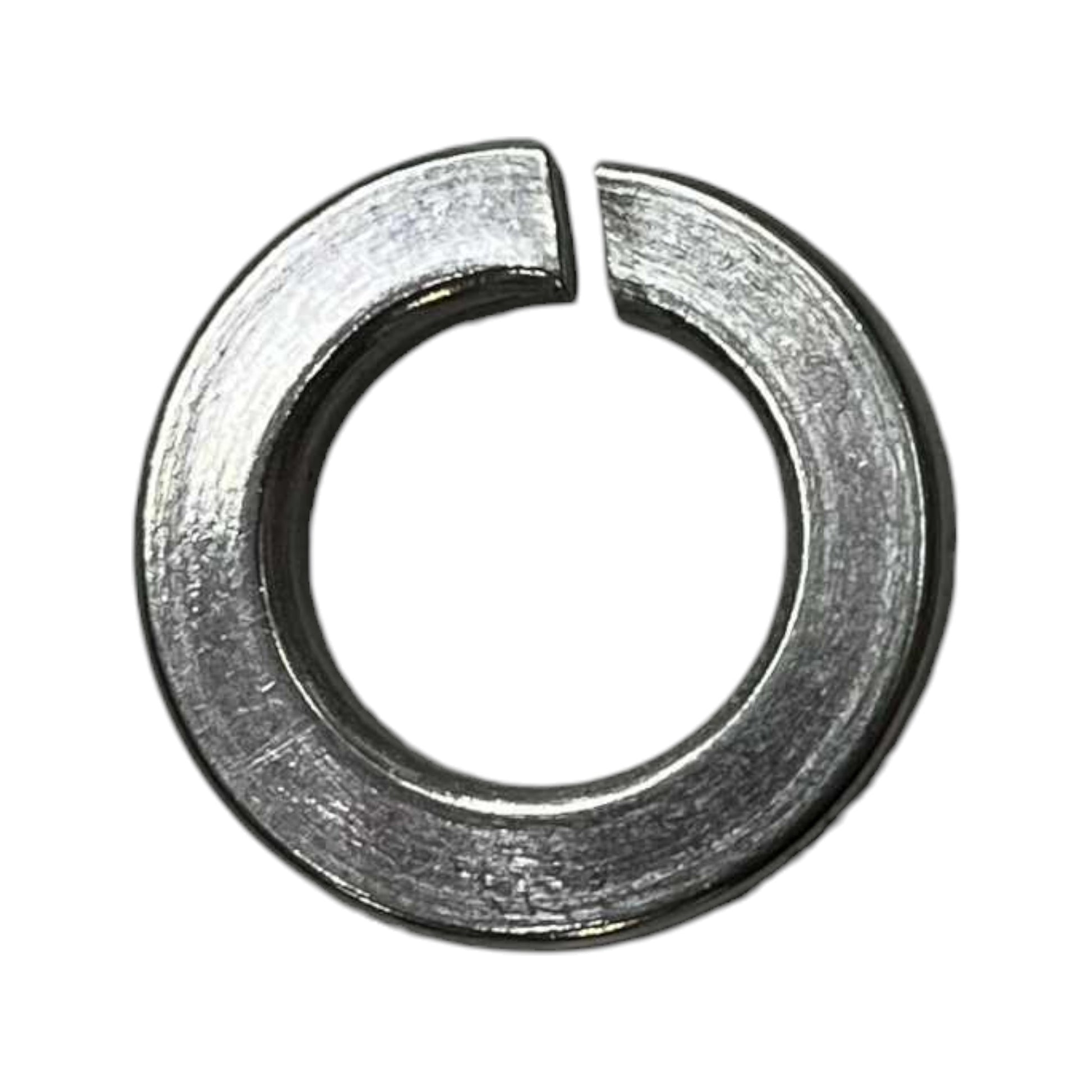 Close-up of an industrial electrical stainless washer featuring a circular design for secure fittings