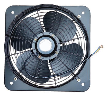 Omni industrial exhaust fan 16 inch XFV-400 220VAC with durable metal casing and four black blades