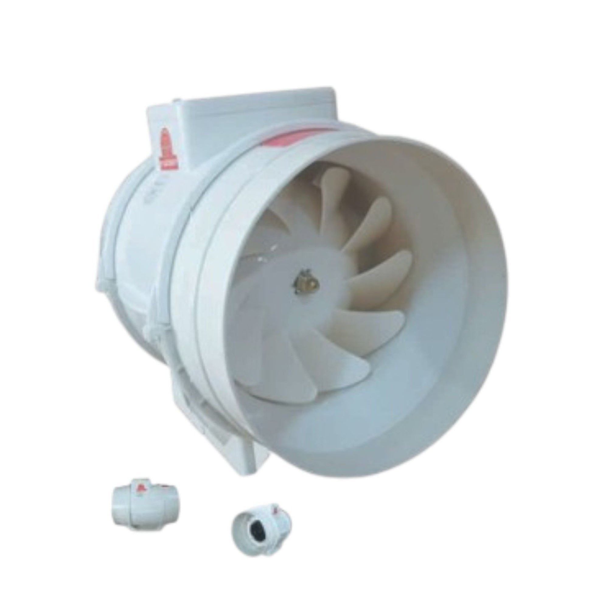 Tailee white inline exhaust fan 4 Inches Centrifugal Blower 220V plastic impeller for bathroom ventilation