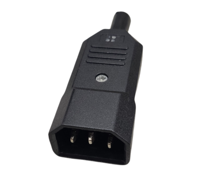 Industrial IEC C14 plug replacement suitable for various electrical applications and devices