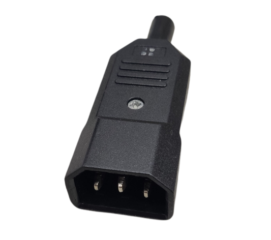 Industrial IEC C14 plug replacement suitable for various electrical applications and devices