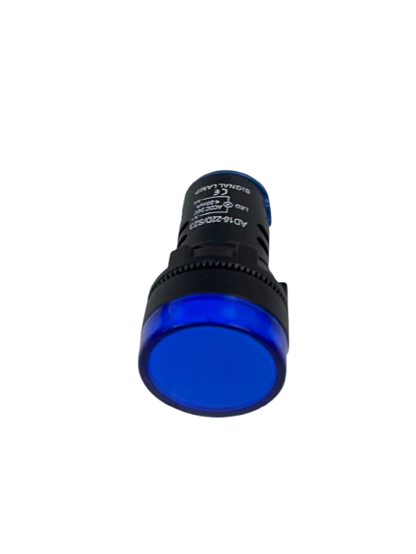 Grippes LED Panel Indicator Lamp 22mm blue round industrial indicator light with black housing