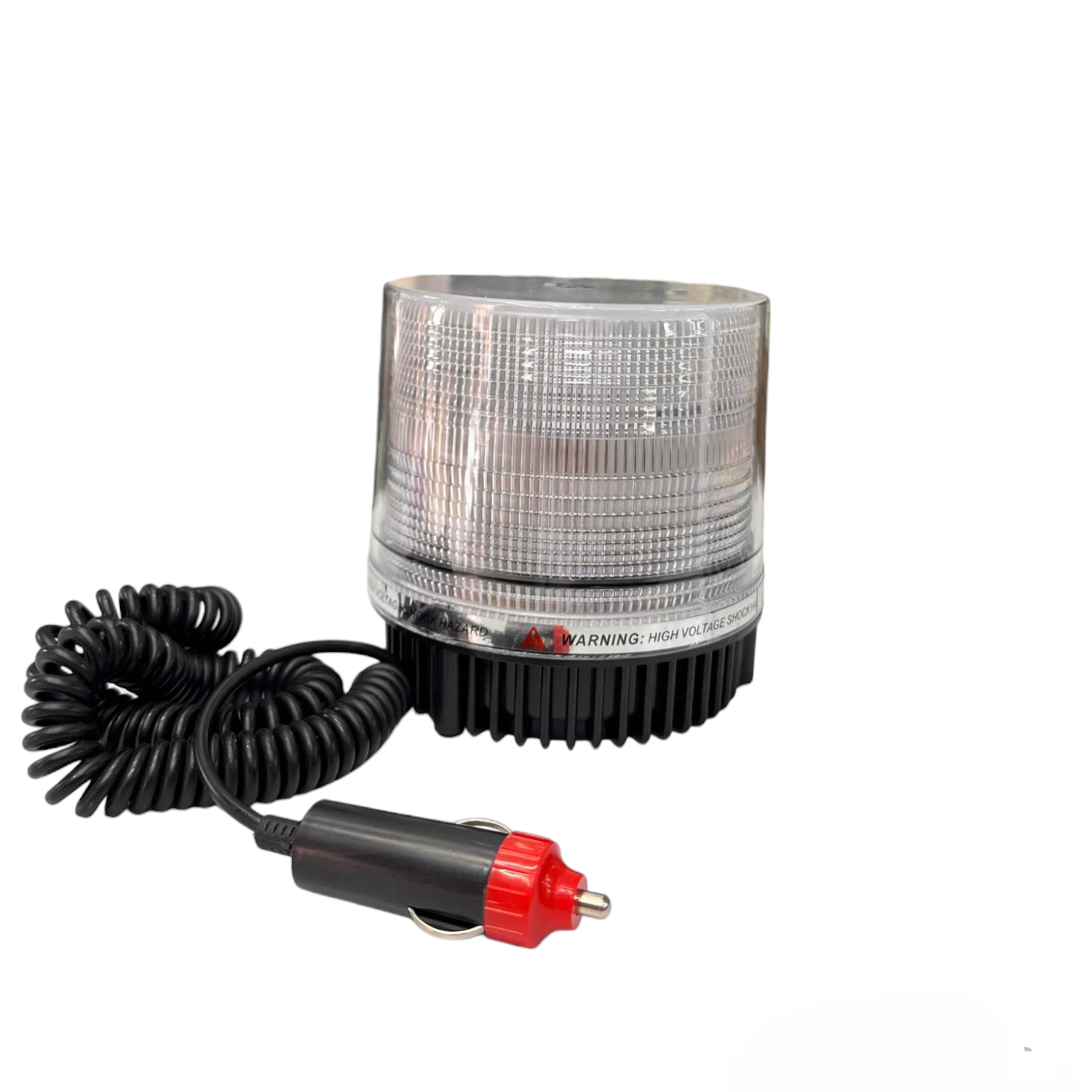 Code Red industrial magnetic strobe light 12V with coil cord and cigarette lighter plug for safety use