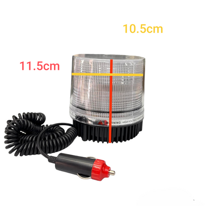 Code Red industrial magnetic strobe light 12V with a coiled power cord for work site safety