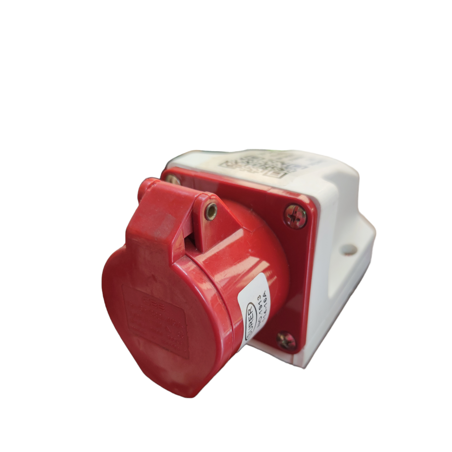 Surer Industrial Outlet 6h 4P red and white electrical socket for heavy-duty use
