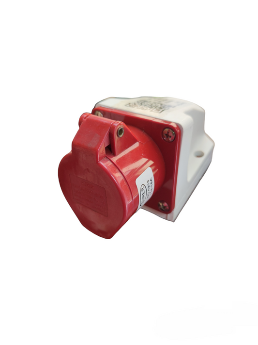 Surer Industrial Outlet 6h 4P red and white electrical socket for heavy-duty use