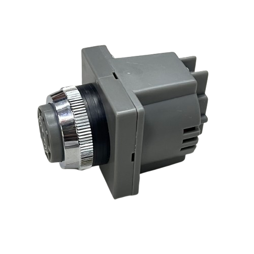 Auspicious industrial panel buzzer 220V in gray color with a metal ring for clear alerts