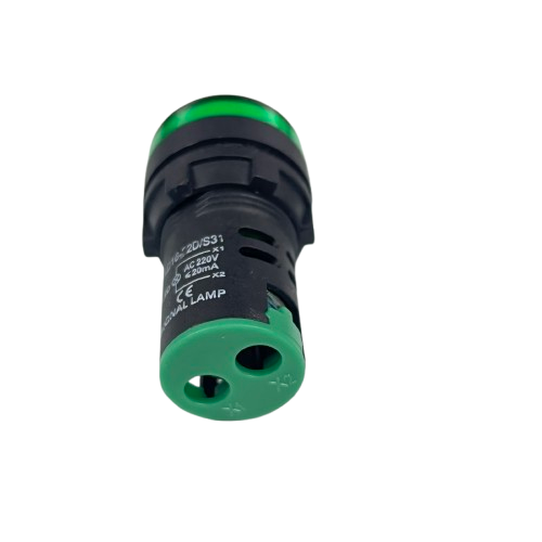 Denko Pilot Light 220v GREEN 22mm industrial indicator lamp for control panels Work and Safety Lights