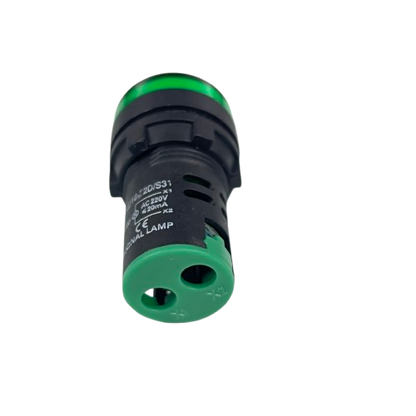 Denko Pilot Light 220v GREEN 22mm industrial indicator lamp for control panels Work and Safety Lights