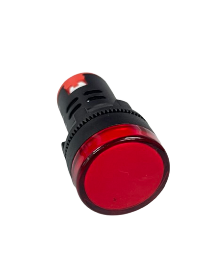 Grippes Pilot light 24V DC RED 22mm panel mount indicator light with red lens for industrial controls