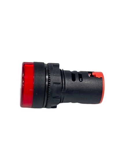 Grippes Pilot light 24V DC RED 22mm red control panel indicator lamp with threaded bezel