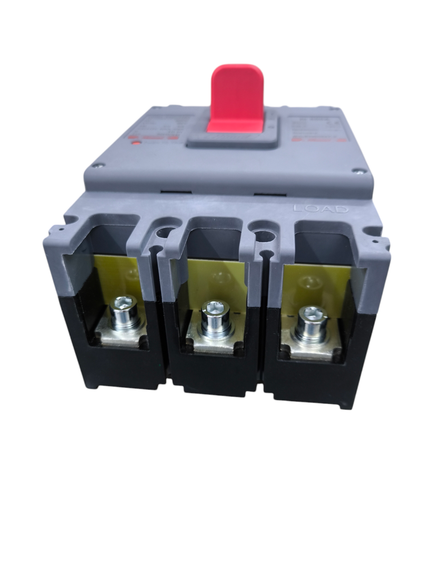 Himel 500A 3Pole Industrial Circuit Breaker with gray body and red switch handle