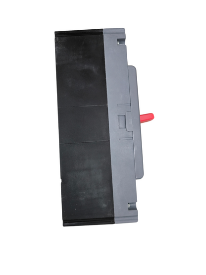 Himel 500A 3Pole Industrial Circuit Breaker with black and gray body and red switch handle