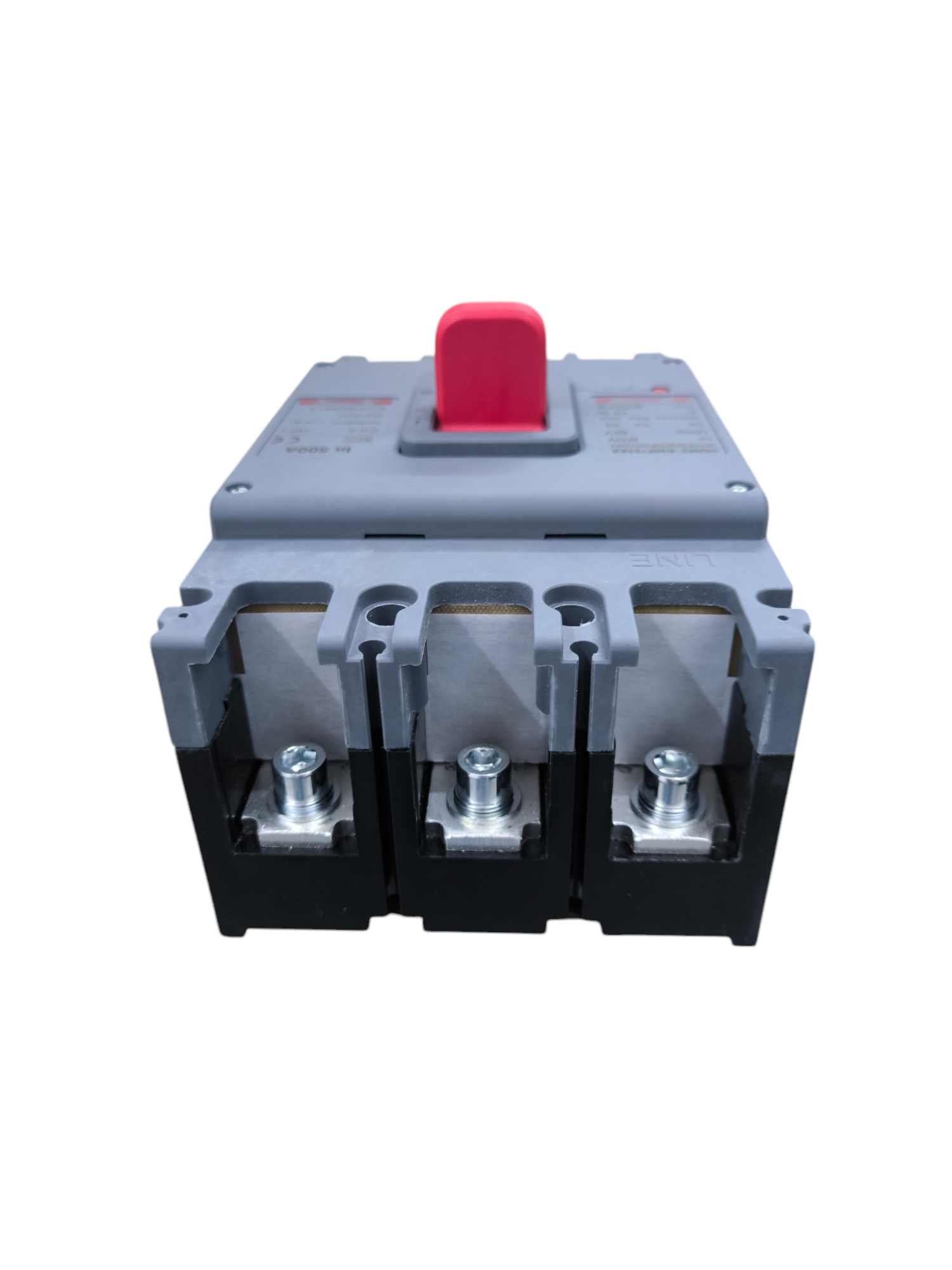 Himel 500A 3Pole Industrial Circuit Breaker with red switch for electrical control and protection