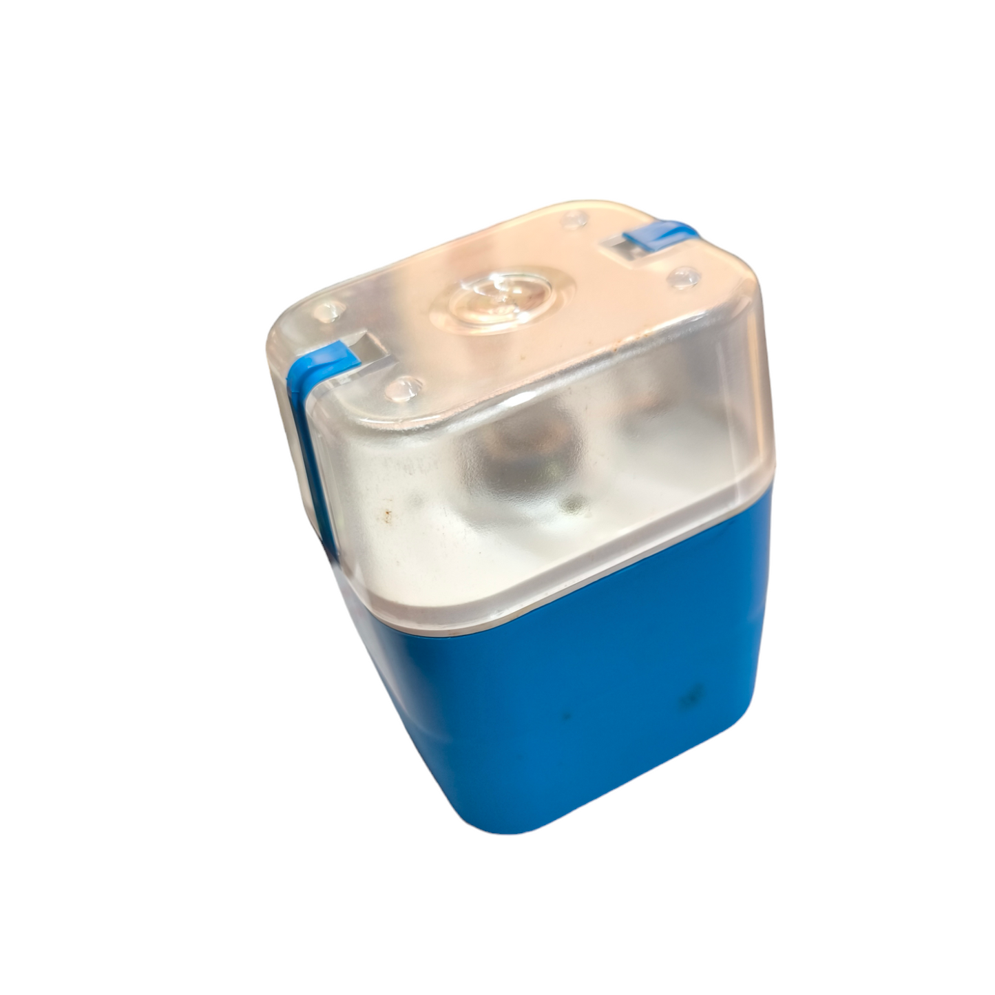 Instalux Camping Gas International Vintage blue and clear portable camping lantern