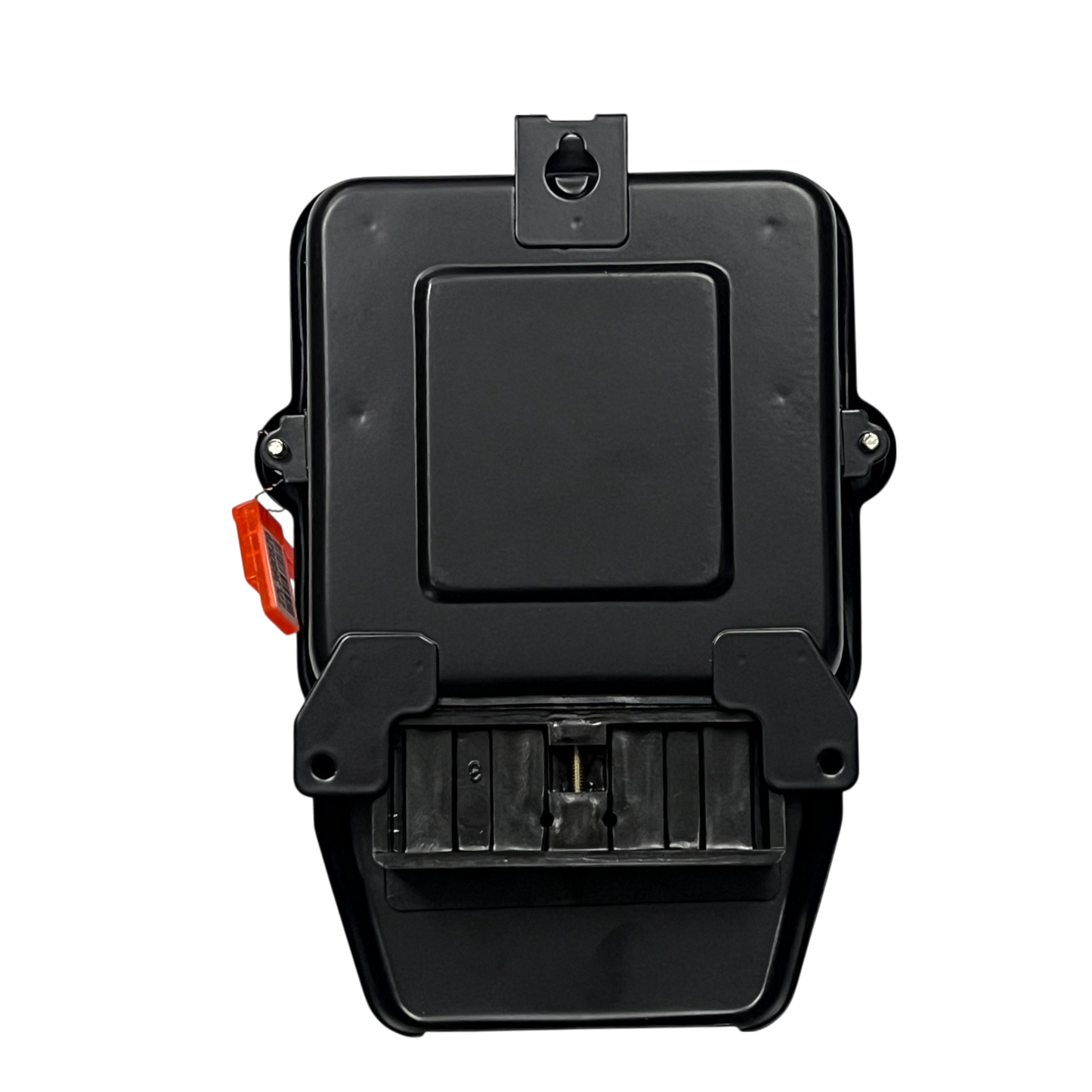 Cirtech KWH meter single phase black weatherproof meter enclosure with hinged cover and terminal compartment