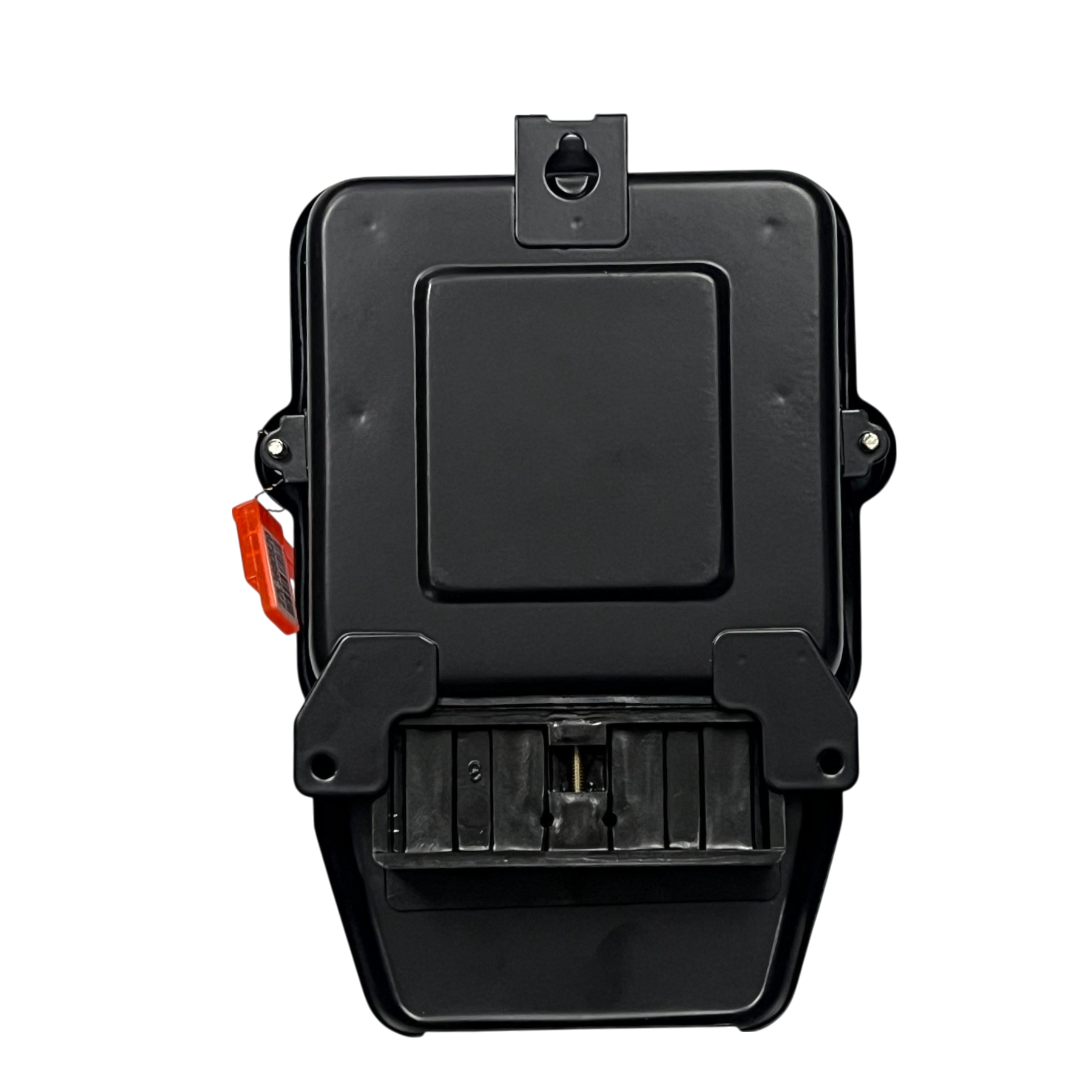 Cirtech KWH meter single phase black weatherproof meter enclosure with hinged cover and terminal compartment