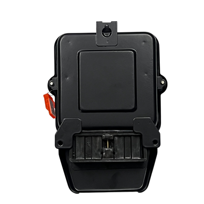 Cirtech KWH meter single phase black weatherproof meter enclosure with hinged cover and terminal compartment