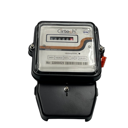 Cirtech KWH meter single phase wall mount electric energy meter with clear plastic cover and mechanical counter