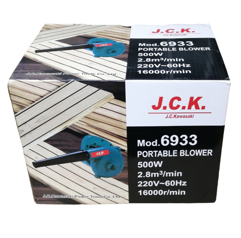 JC Kawasaki portable blower model 6933 500watts 220volts 16000rpm power tool in retail box
