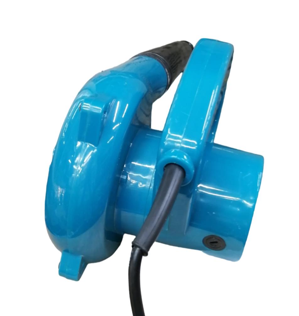 JC Kawasaki power tool blower in blue with 500watts 220volts 16000rpm specification and ergonomic handle