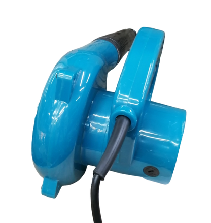 JC Kawasaki power tool blower in blue with 500watts 220volts 16000rpm specification and ergonomic handle