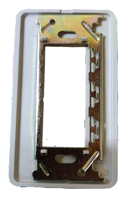 Jimbo 3 Gang Plate for Classic Switches with a durable metal frame and sleek design