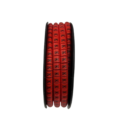 500pcs Cable Marker Red - K for easy identification and organization of cables