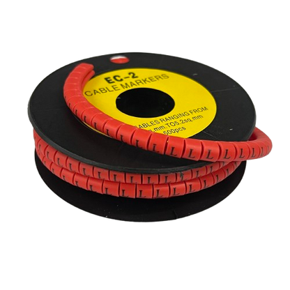 Grippes 500pcs Cable Marker - L Red for organizing and labeling cables with clear numbering