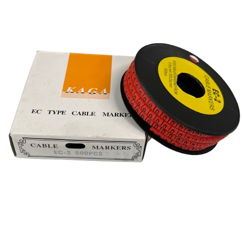 500pcs Cable Marker Red - 0 Roll and Box for Effective Cable Management Solutions