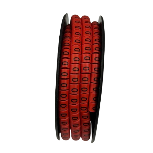 500pcs Cable Marker Red - 0 for organizing and labeling cables efficiently
