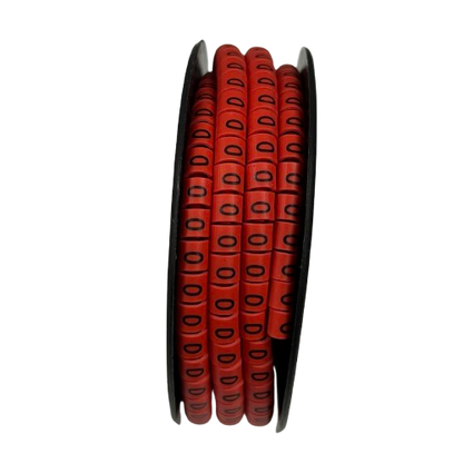 500pcs Cable Marker Red - 0 for organizing and labeling cables efficiently