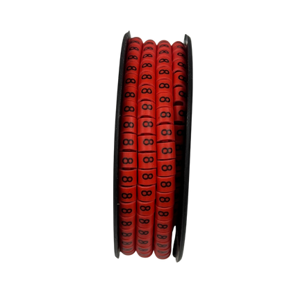 500pcs Cable Marker Red - 8 for organizing and labeling cables in home or office setups