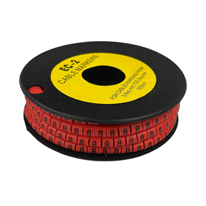 500pcs Cable Marker Red - 8 for organizing and labeling cables easily and efficiently