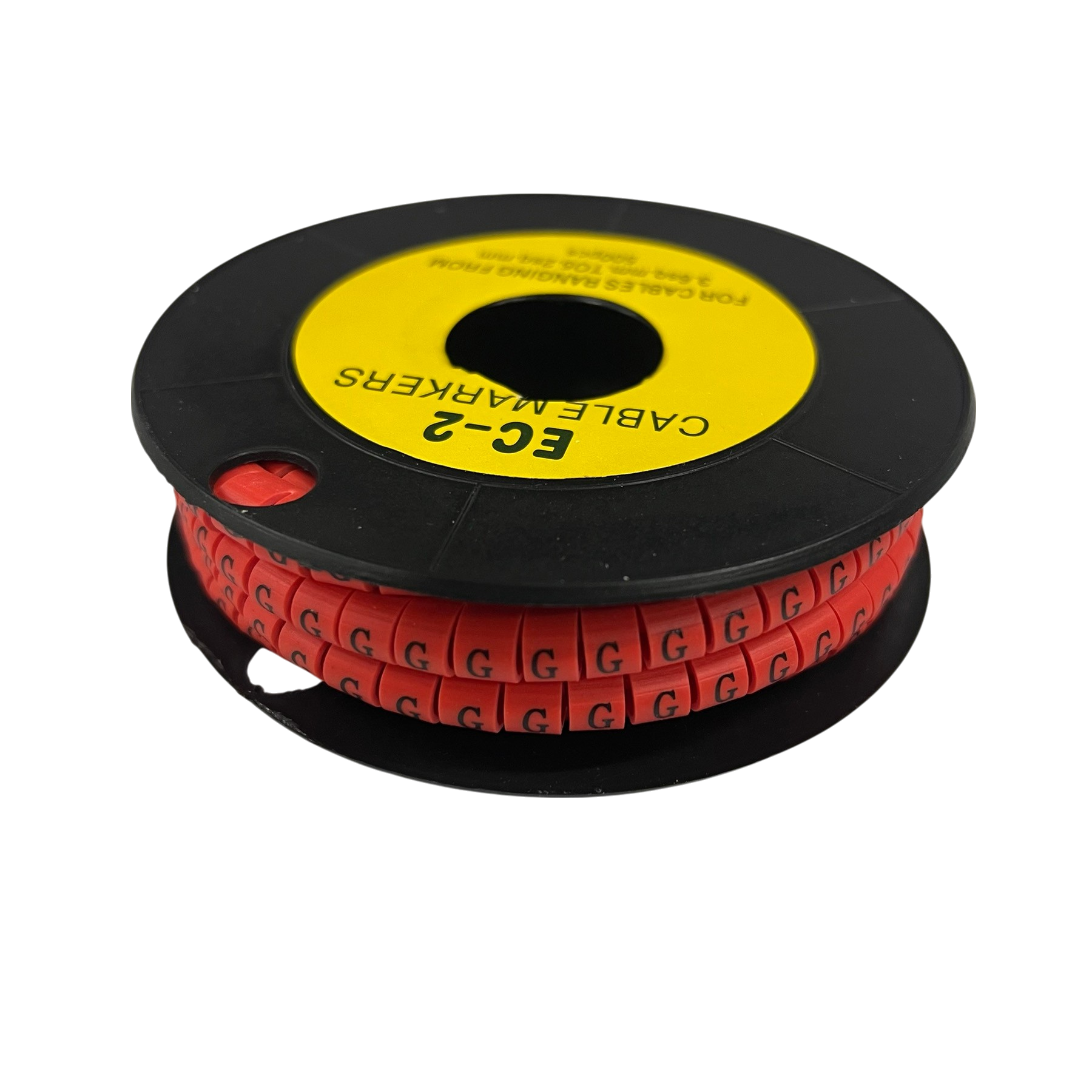 500pcs Cable Marker Red G on a spool for efficient cable management and organization