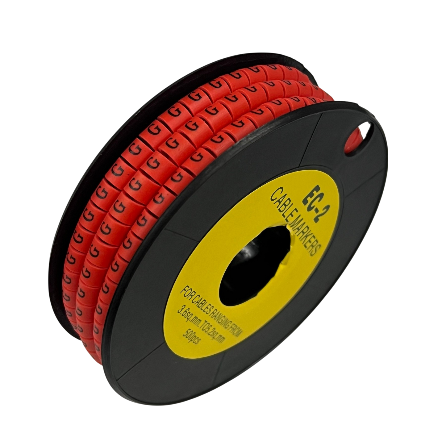 500pcs Cable Marker Red G on a spool for organized cable management solutions