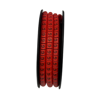 500pcs Cable Marker Red G in a roll for efficient cable organization and identification