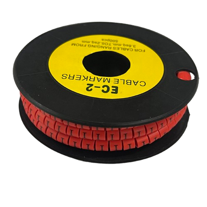 500pcs Cable Marker Red - I for organized cable management and clear labeling in various setups