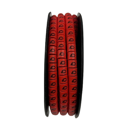 500pcs Cable Marker Red - Q for organized cable management and easy identification