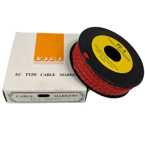 Grippes 500pcs Cable Marker Red for organized electrical and cable management