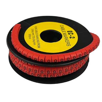 500pcs Cable Marker Red - Q for organizing and labeling cables efficiently and neatly