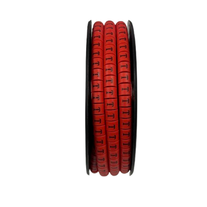 500pcs Cable Marker Red - T on a roll for efficient cable organization and management