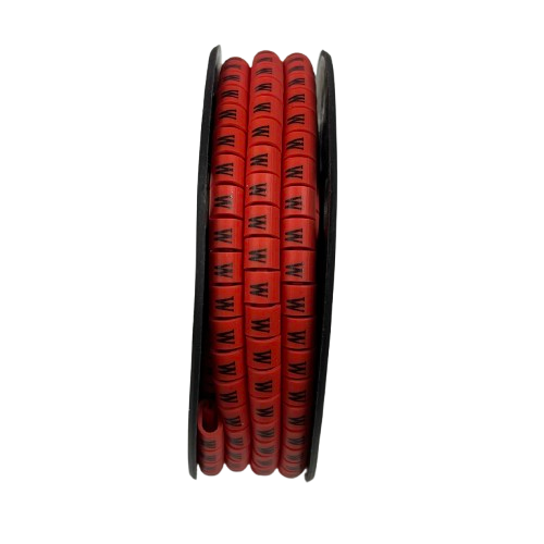 Grippes 500pcs Cable Marker Red - W for effective cable organization and management